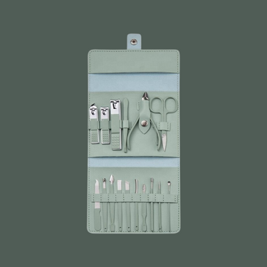 Professional Manicure & Pedicure Kit – 18-in-1 Care Grooming Set with Stainless Steel Tools for Home & Travel